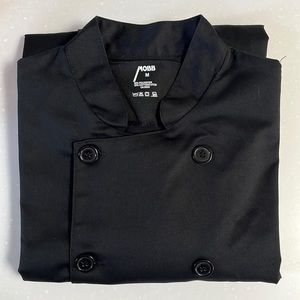 NWOT Mobb Unisex Chef Coat, Black, L and M available